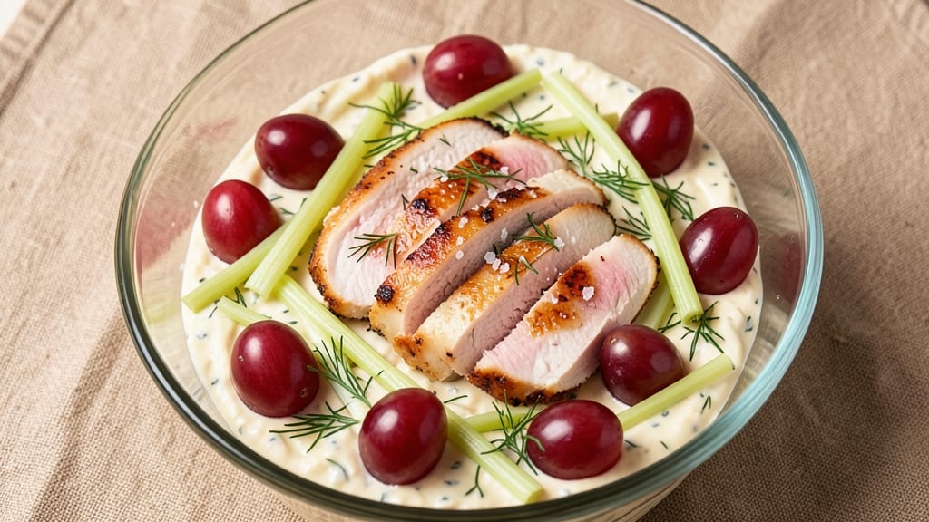 Bumble Bee Chicken Salad Recipe: Crunchy Celery Crowns with Tangy Mustard-Dill Kick
