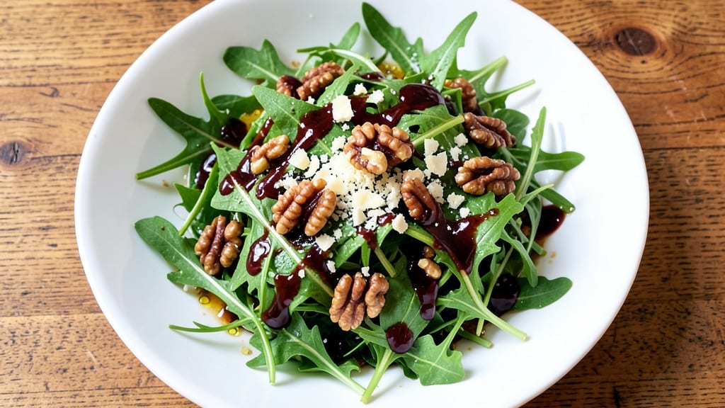 Arugula Salad Recipe With Balsamic Vinegar: Peppery Greens and Sweet-Tart Drizzle