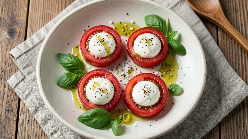 Caprese Salad Recipe With Small Mozzarella Balls: Bite-Sized Freshness With Creamy Bursts