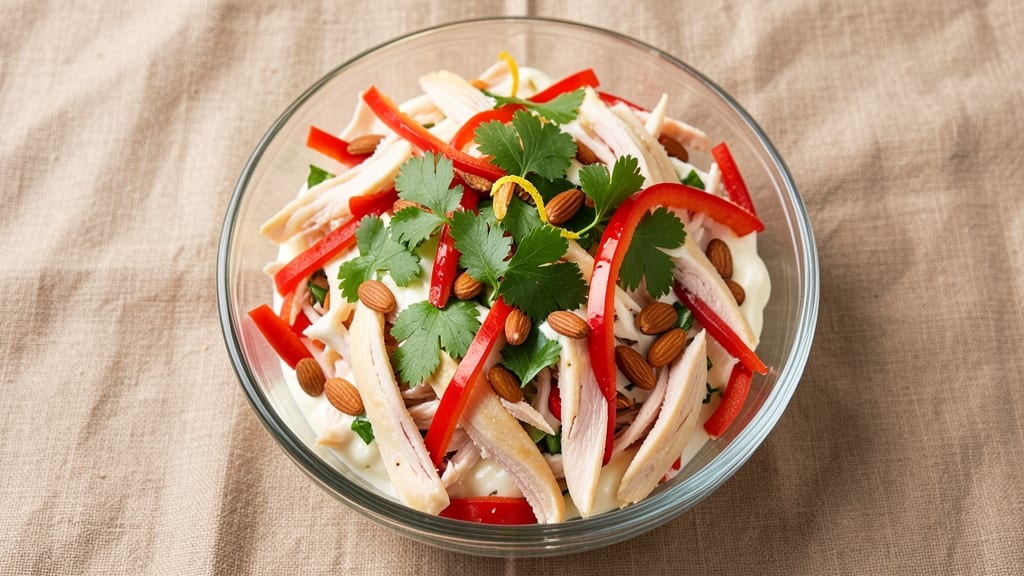 Basic Chicken Salad Recipe No Celery: Crunchy Almonds and Zesty Herb Twist
