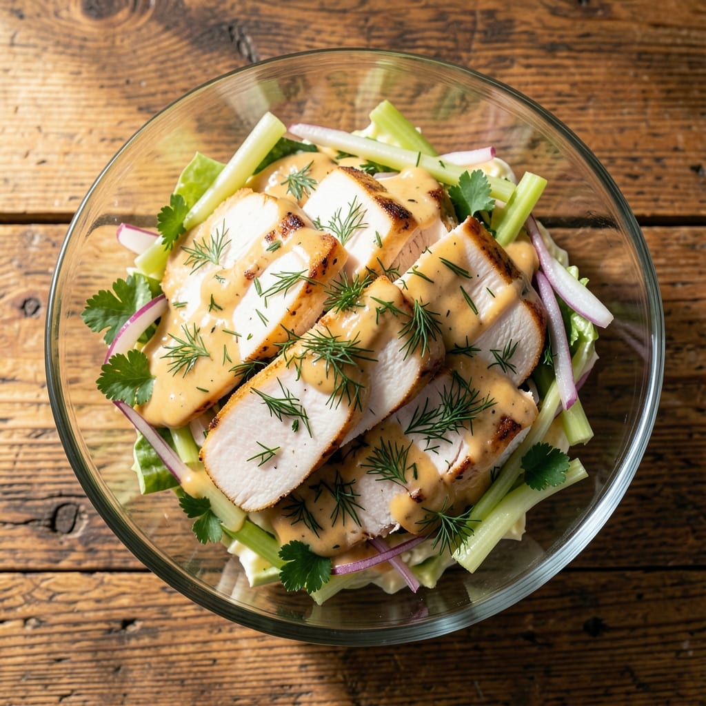 Alpha Delights Chicken Salad Recipe: Crisp Celery and Herb-Packed Creaminess