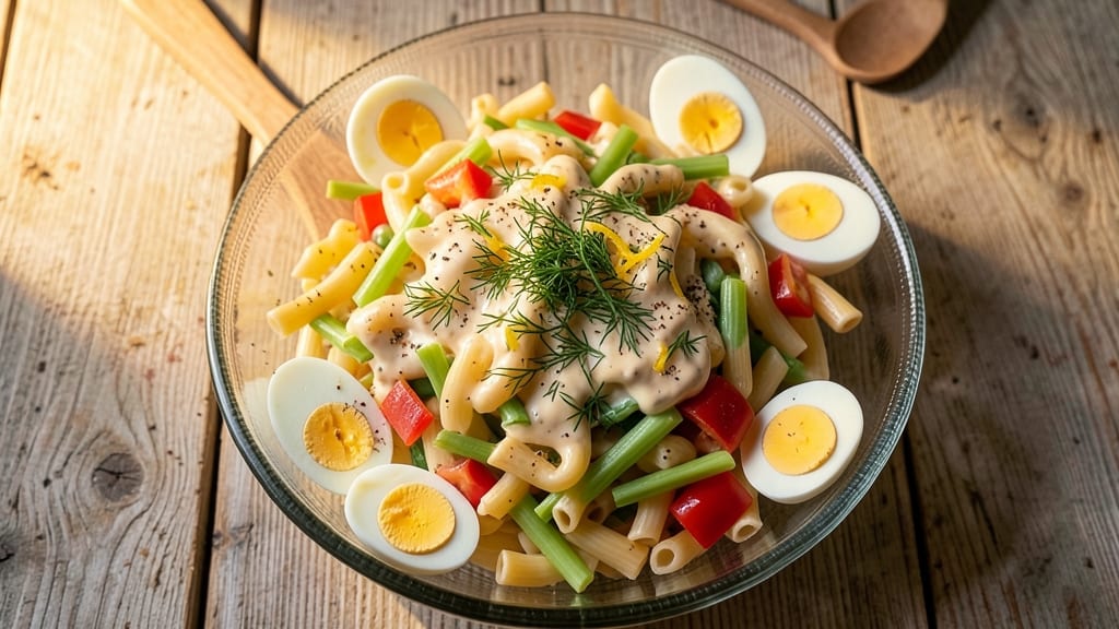 Macaroni Salad Recipe Without Onions: Bright Lemon-Dill Dressing for Crowd-Pleasing Crunch