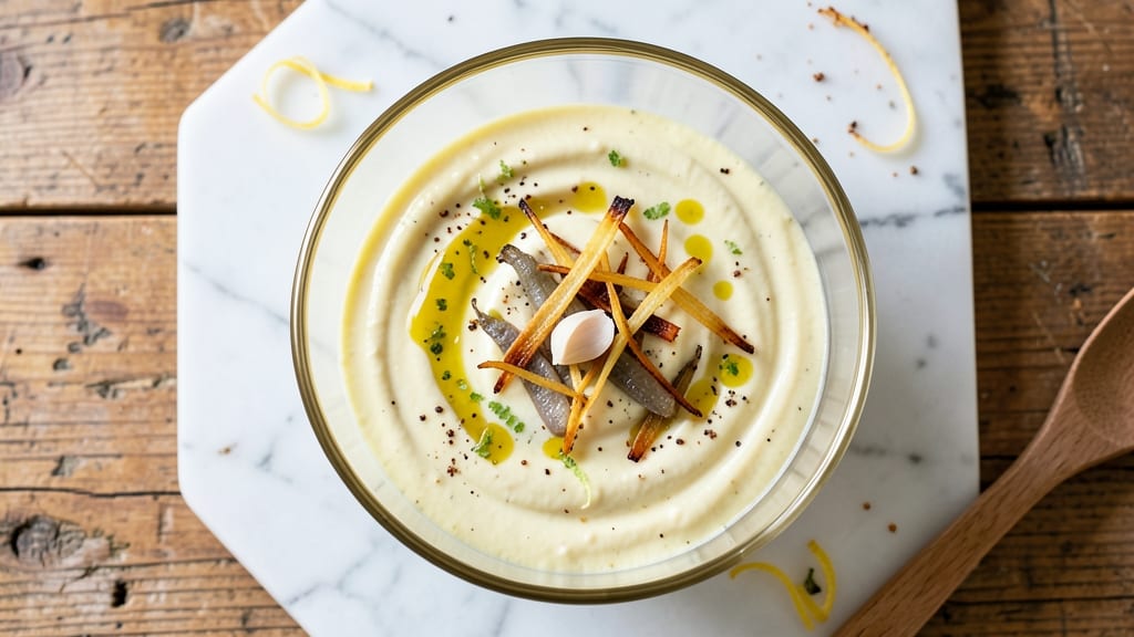 Jamie Oliver's Caesar Salad Dressing Recipe: Crispy Celery Crowns Over Zesty Garlic-Anchovy Base