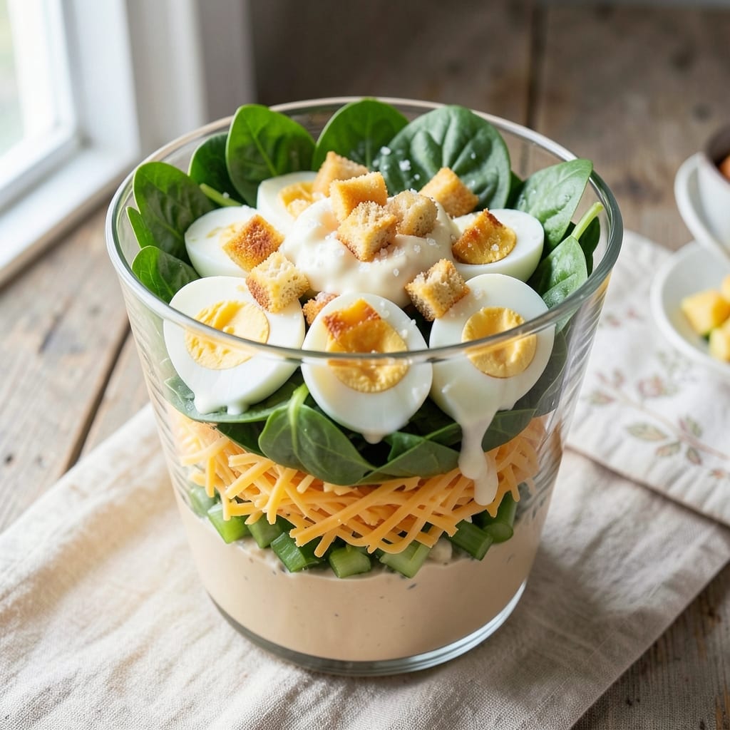 Nine Layer Salad Recipe: Celery-Crusted Creaminess With Zero Mayo