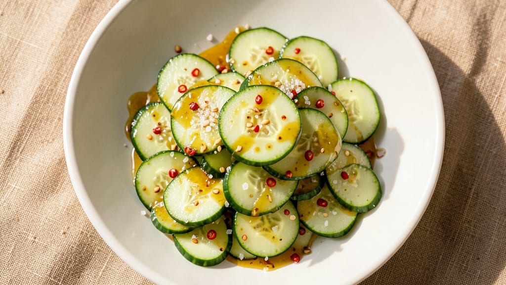 Asian Cucumber Salad Recipe TikTok: Crispy Ribbons Over Tangy Lime Chili Dressing