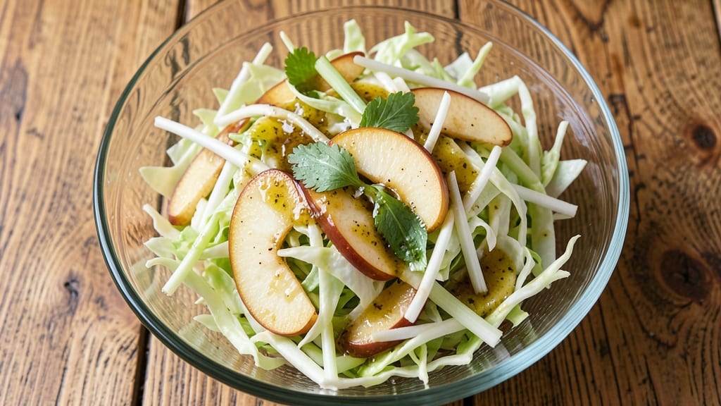 Apple Slaw Salad Recipe: Crunchy Celery Crowns With Zesty Apple Twist