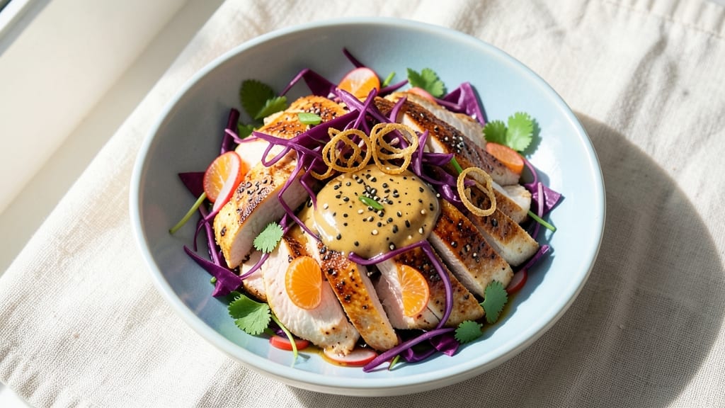 Asian Chicken Salad Sesame Dressing Recipe: Nutty Umami Swirl for Crunchy Toppings