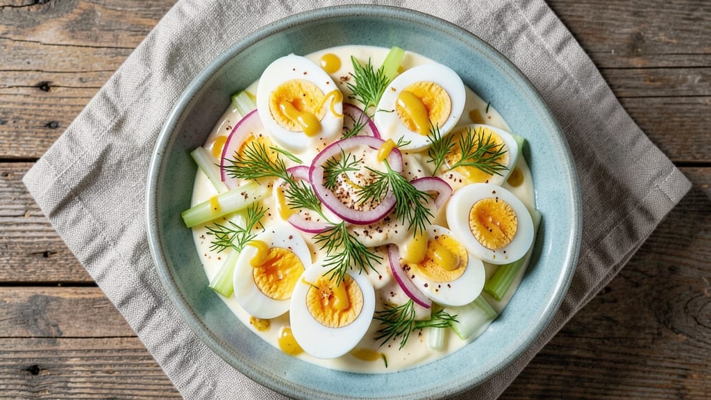 Bobby Flay's Egg Salad Recipe: Crunchy Celery Crowns and Zesty Dill Zing
