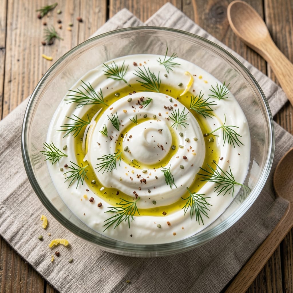 Alibi Greek Salad Dressing Recipe: Celery-Dill Zing with Yogurt Creaminess