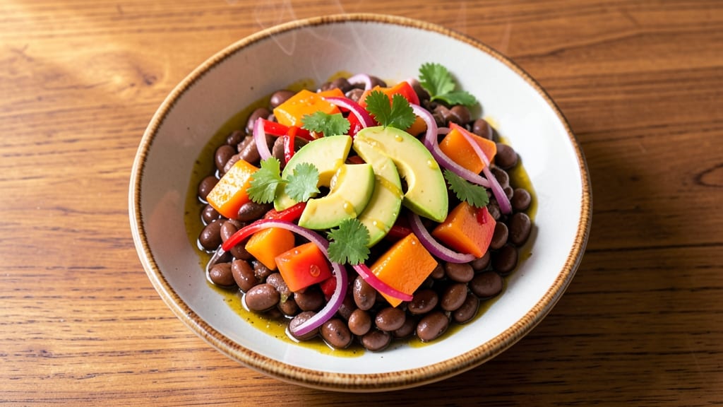 Brazilian Salad Recipe: Tropical Fruit and Hearty Black Bean Crunch