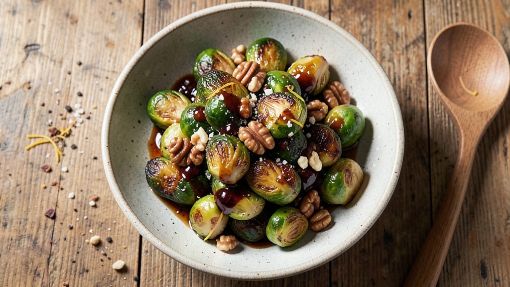 Brussels Sprouts Salad Recipe Cold: Crispy Crowns With Zesty Balsamic Twist