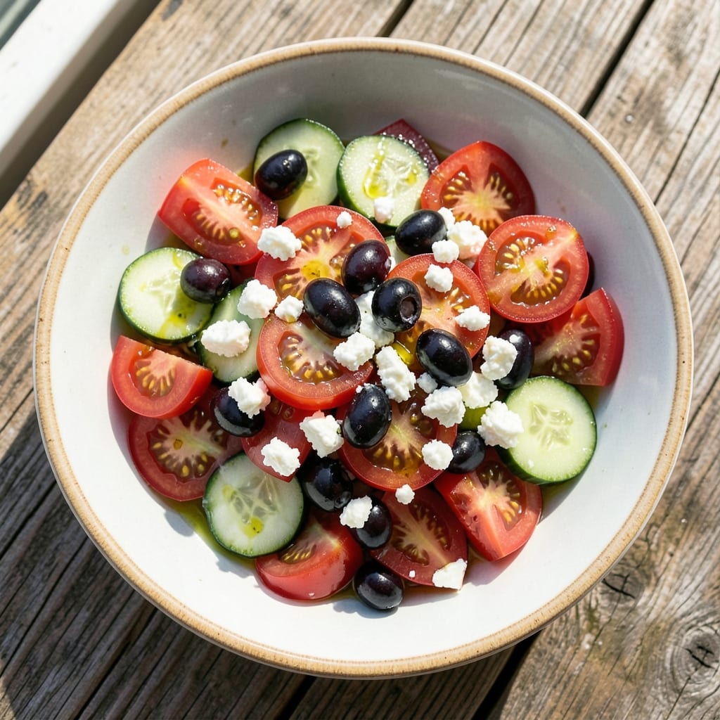 Aegean Salad Recipe: Bright Mediterranean Freshness in 15 Minutes