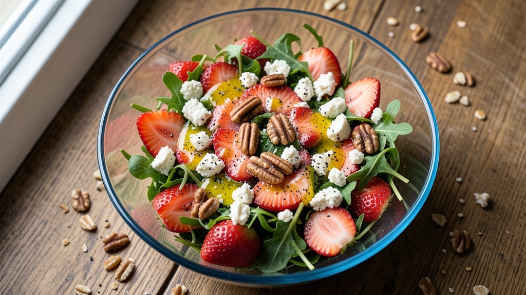 Blue Owl Strawberry Salad Recipe: Sweet-Tart Berries with Creamy Feta Twist