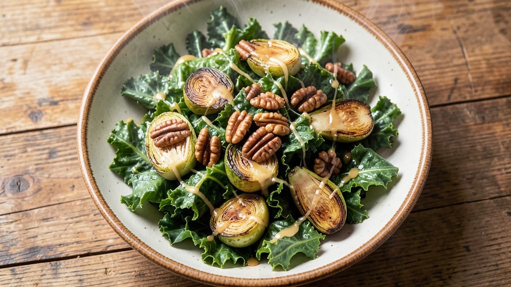 Brussels Sprouts and Kale Salad Recipe: Crispy Cracker Barrel Copycat Crunch