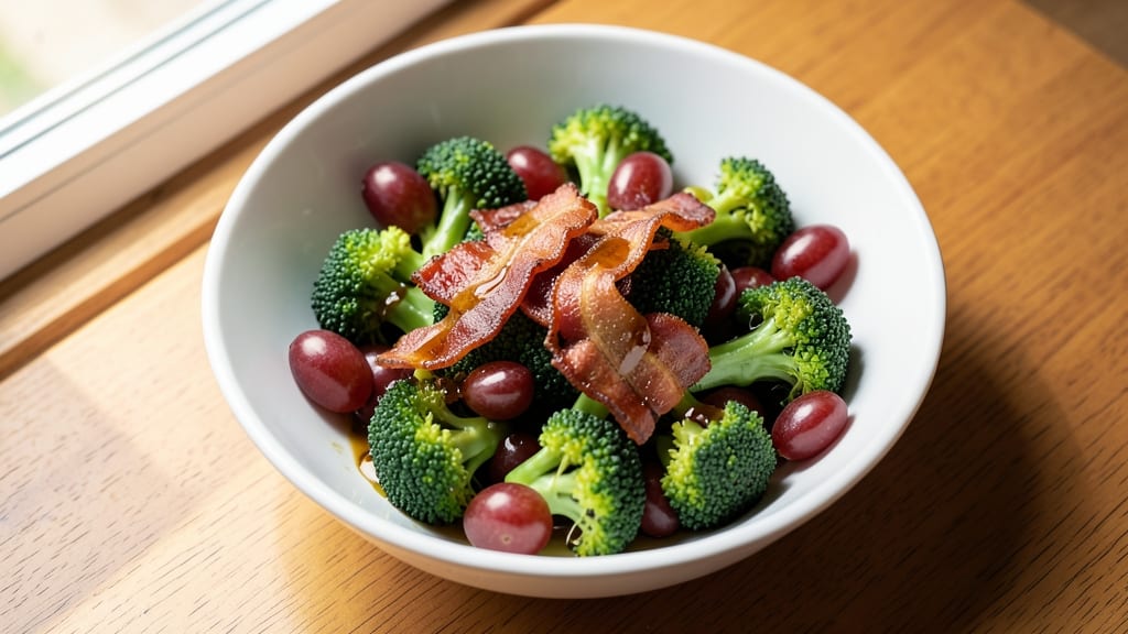 Broccoli Bacon Grape Salad Recipe: Sweet-Savory Crunch in 15 Minutes