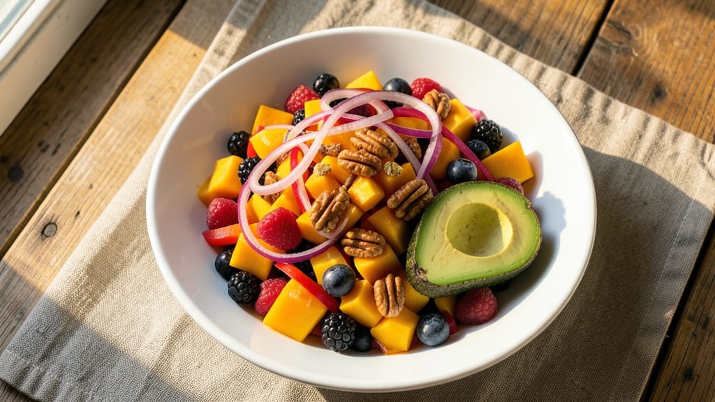 Café Zupas Mango Berry Salad Recipe: Tropical Crunch With Creamy Citrus Dressing