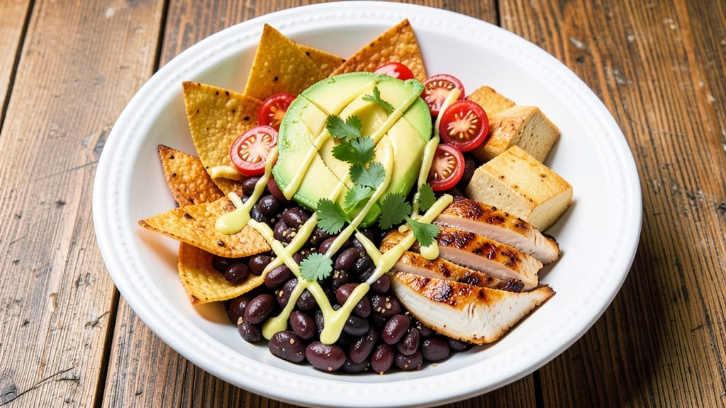 Burrito Salad Recipe: Crispy Tortilla Bites and Zesty Lime Ranch Twist