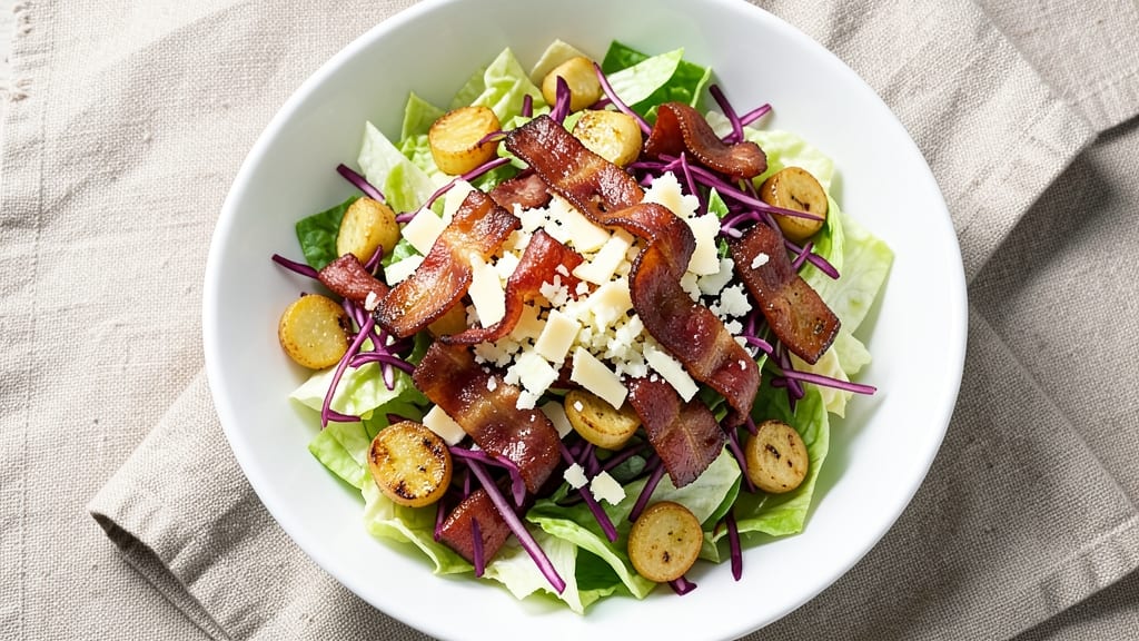 Buca Chopped Salad Recipe: Crispy Celery Crowns Over Creamy Dill Ranch Bliss
