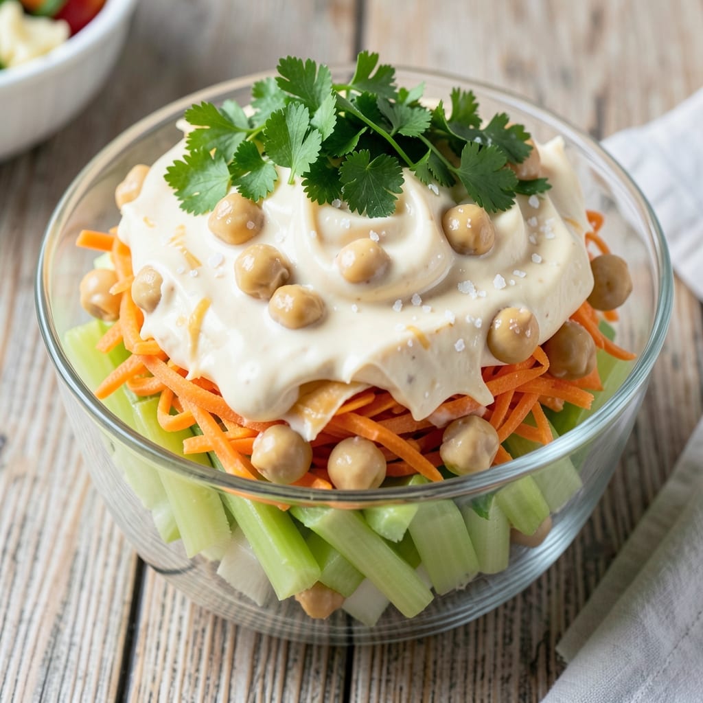 7 Layer Vegetable Salad Recipe: Crunchy Celery and Creamy Ranch Harmony