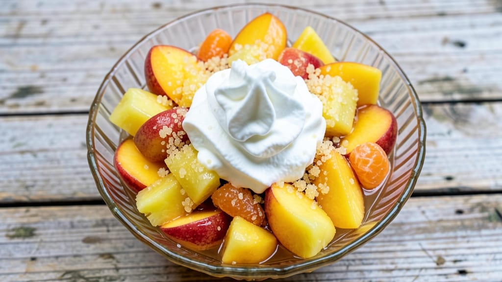 Canned Fruit Salad Recipe With Cool Whip: Festive Layered Dessert in 10 Minutes