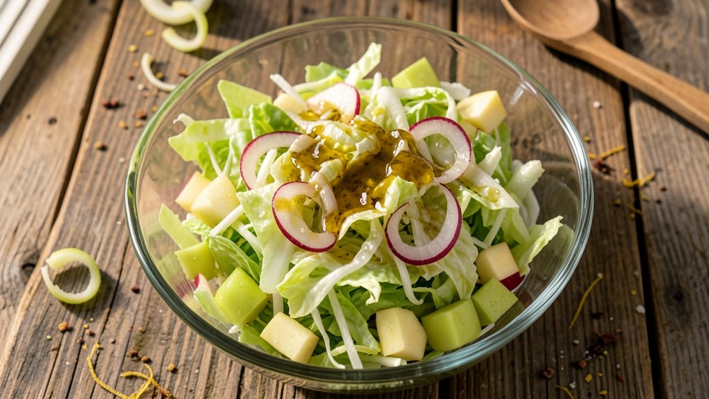 Cabbage Salad Recipe No Mayo: Crisp Celery Crowns Over Zesty Apple Cider Vinaigrette