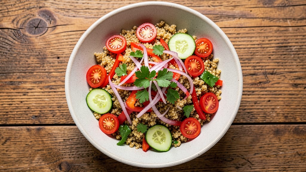 BJ Brewhouse Quinoa Salad Recipe: Herb-Infused Crunch With Warm Spiced Nuts