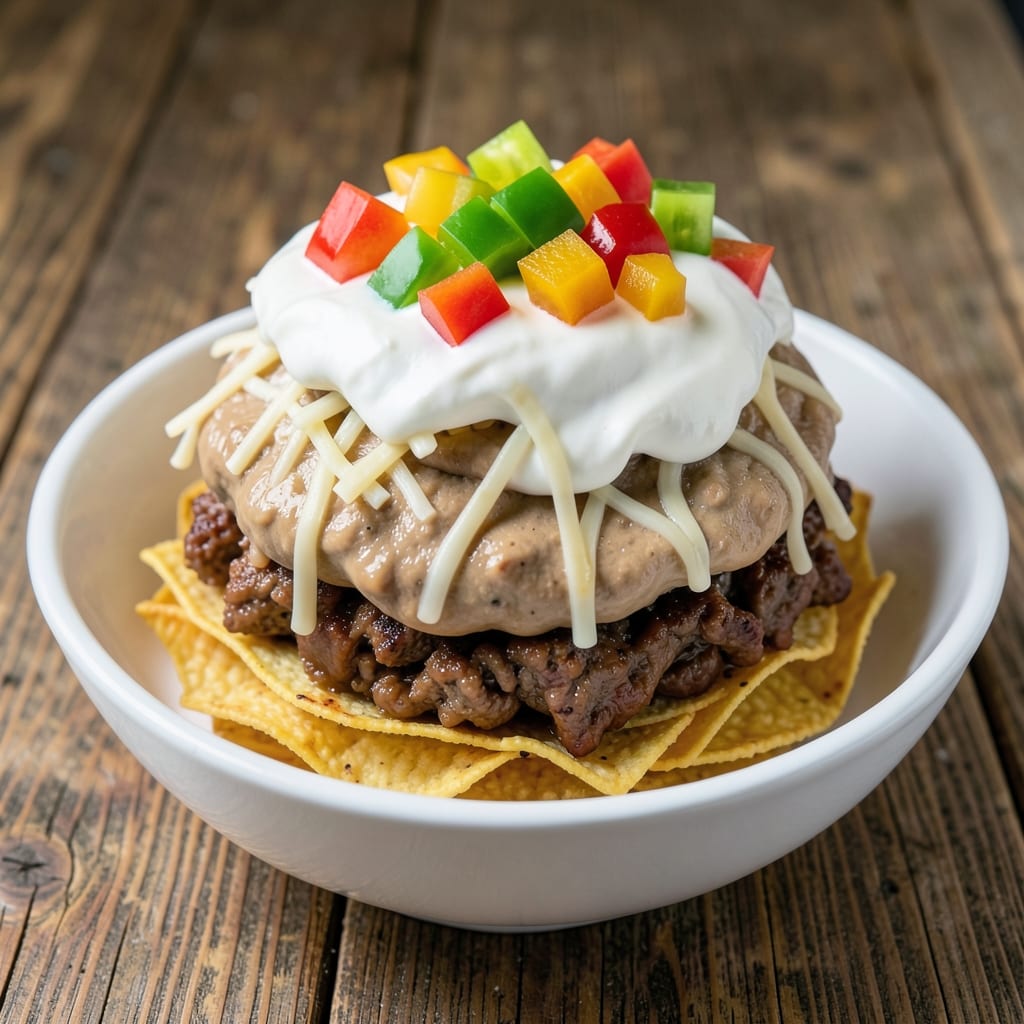 7 Layer Taco Salad Dip Recipe: Fiesta-Layered Crunch Without Mayo