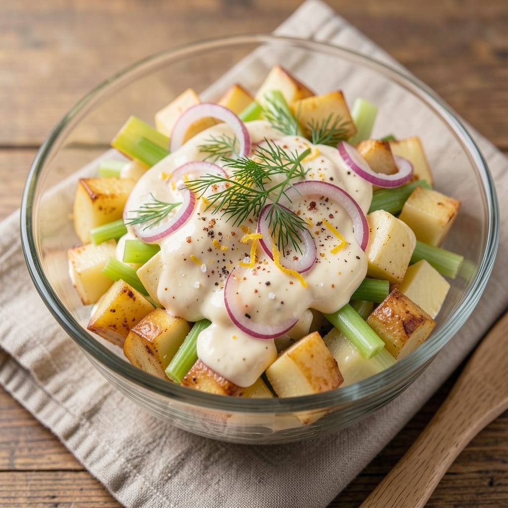 American Style Potato Salad Recipe: Bold Mustard and Celery Crunch for Picnic Perfection