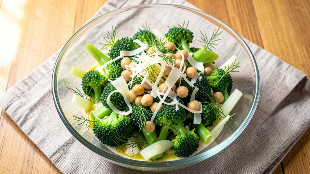 Broccoli Salad Recipe Low Calorie: Crisp Celery Crowns Over Zesty Lemon Dill Vinaigrette