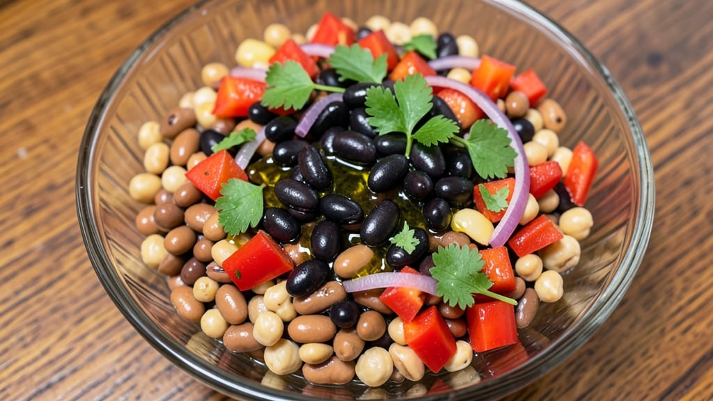 Three Bean Salad Recipe Using Canned Beans: No-Cook Meal Prep With Bold Flavor