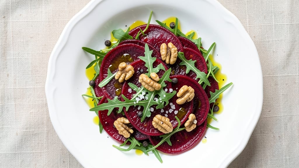 Beet Carpaccio Salad Recipe: Thinly Shaved Beets With Citrus-Lime Zing