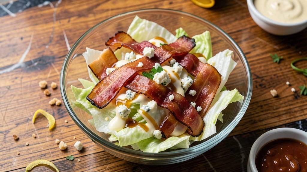 BLT Wedge Salad Recipe: Crispy Bacon and Tangy Blue Cheese Twist